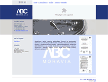 Tablet Screenshot of abc-moravia.com